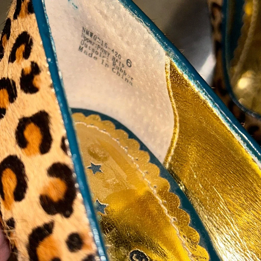 Naughty monkey leopard print, high heeled, open toe women’s size 6 - Picture 7 of 9